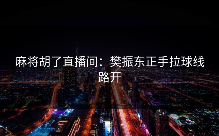 麻将胡了直播间：樊振东正手拉球线路开