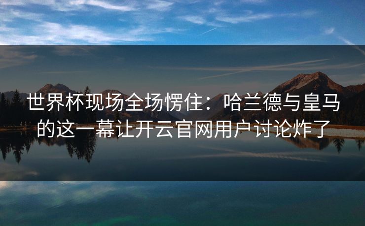 世界杯现场全场愣住：哈兰德与皇马的这一幕让开云官网用户讨论炸了